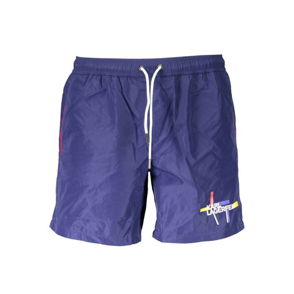 Karl Lagerfeld Blu Polyester Men's Swim Men's Boxer